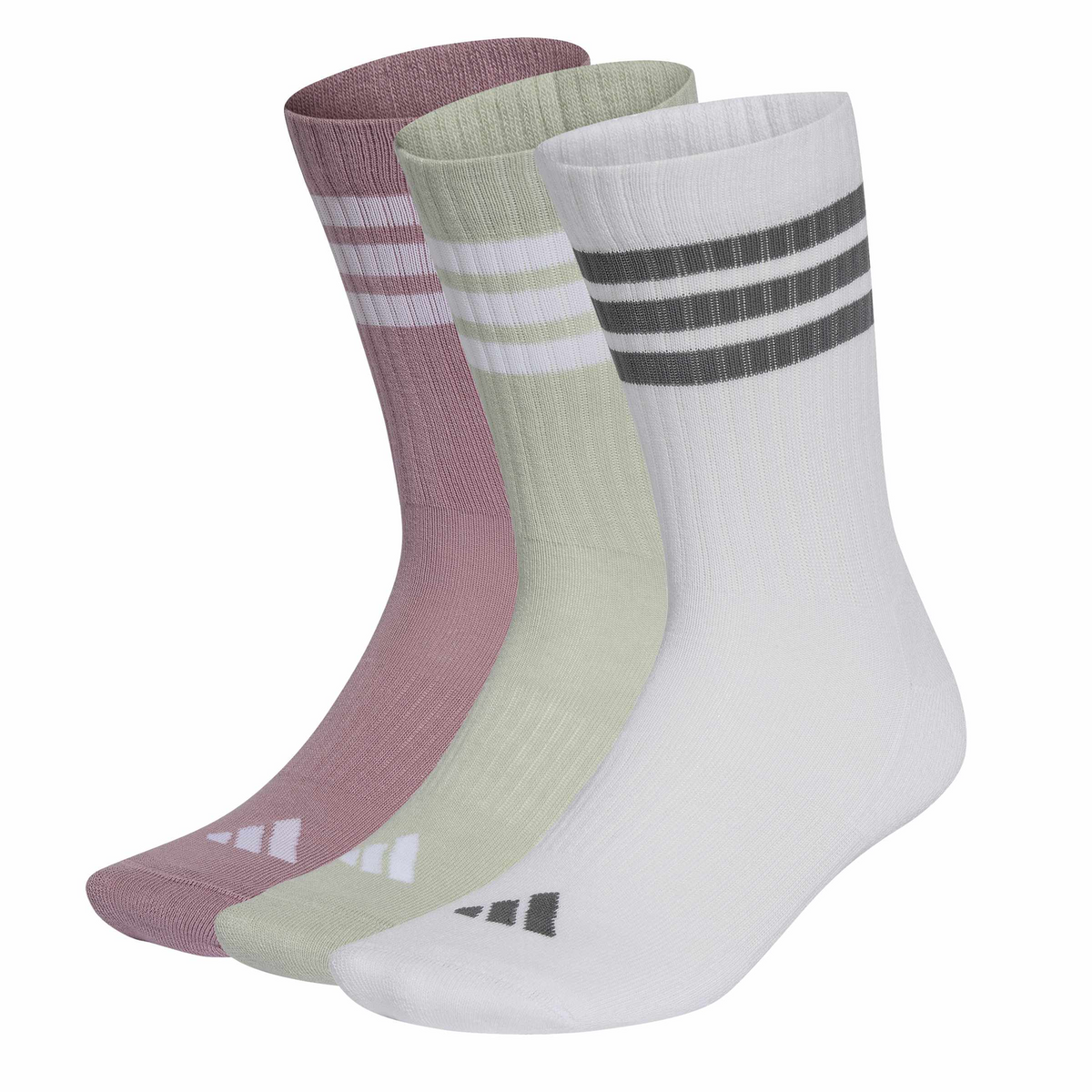 Calcetas Adidas Dama Multicolor 3 Pares Acolchados Largos Mujer, foto 10 de 10