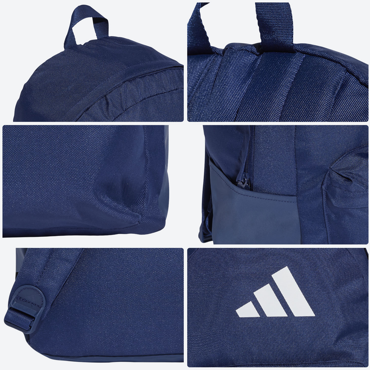 Mochila Adidas Classic 3 Bars Azul Marino Dama Hombre 27L, foto 3 de 10
