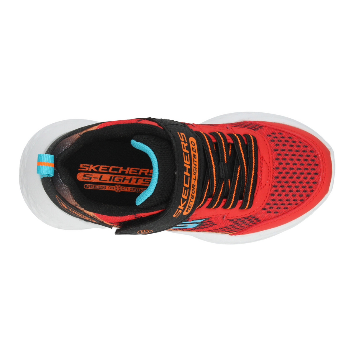 Tenis Skechers Meteor-Lights 2.0 Niño Rojo Deportivo Infantil T17-22, foto 8 de 10