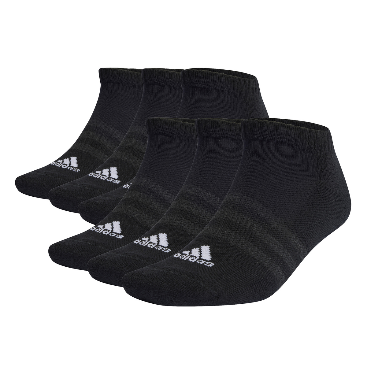 Calcetas Adidas Dama Negro Acolchados 6 Pares Tobillo Mujer, foto 1 de 10