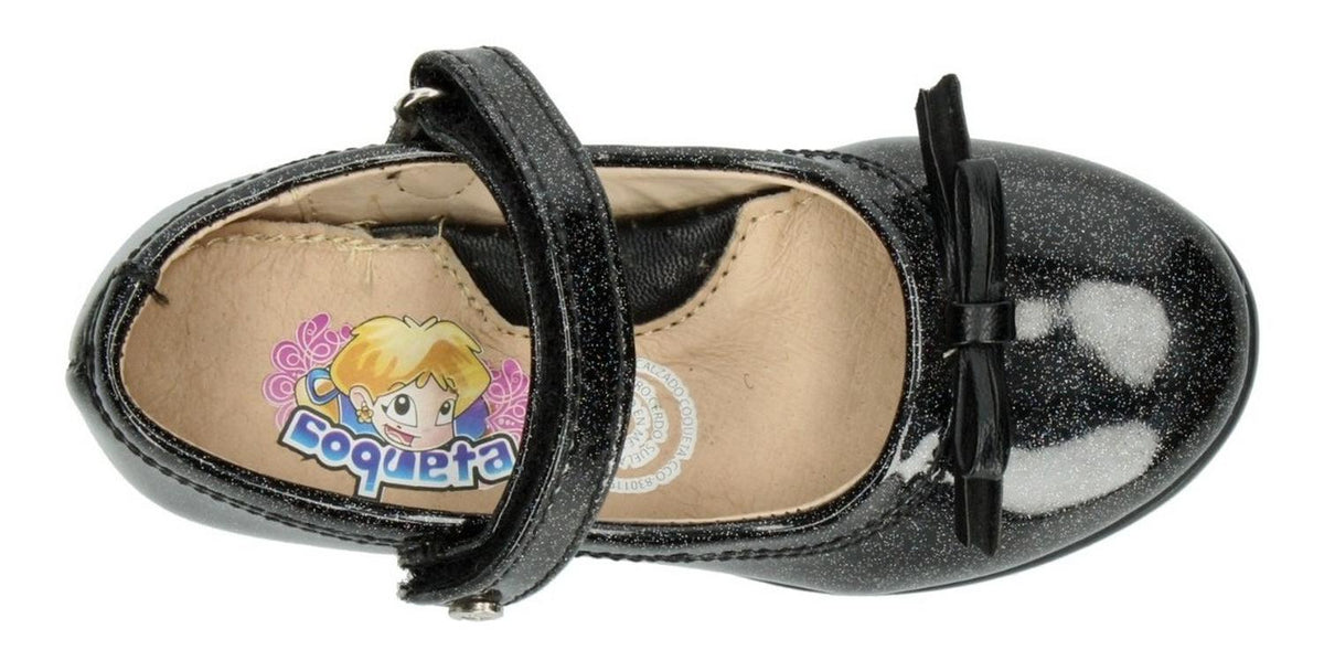 Balerina Flat Coqueta Para Niña 188402-a Negro [cta871], foto 9 de 10