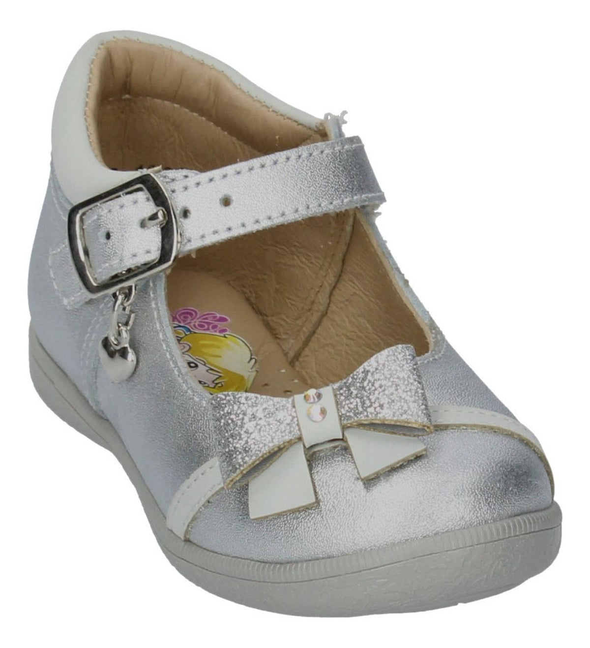 Zapato Casual Coqueta Para Niña 182805-z Plata [cta752], foto 3 de 6