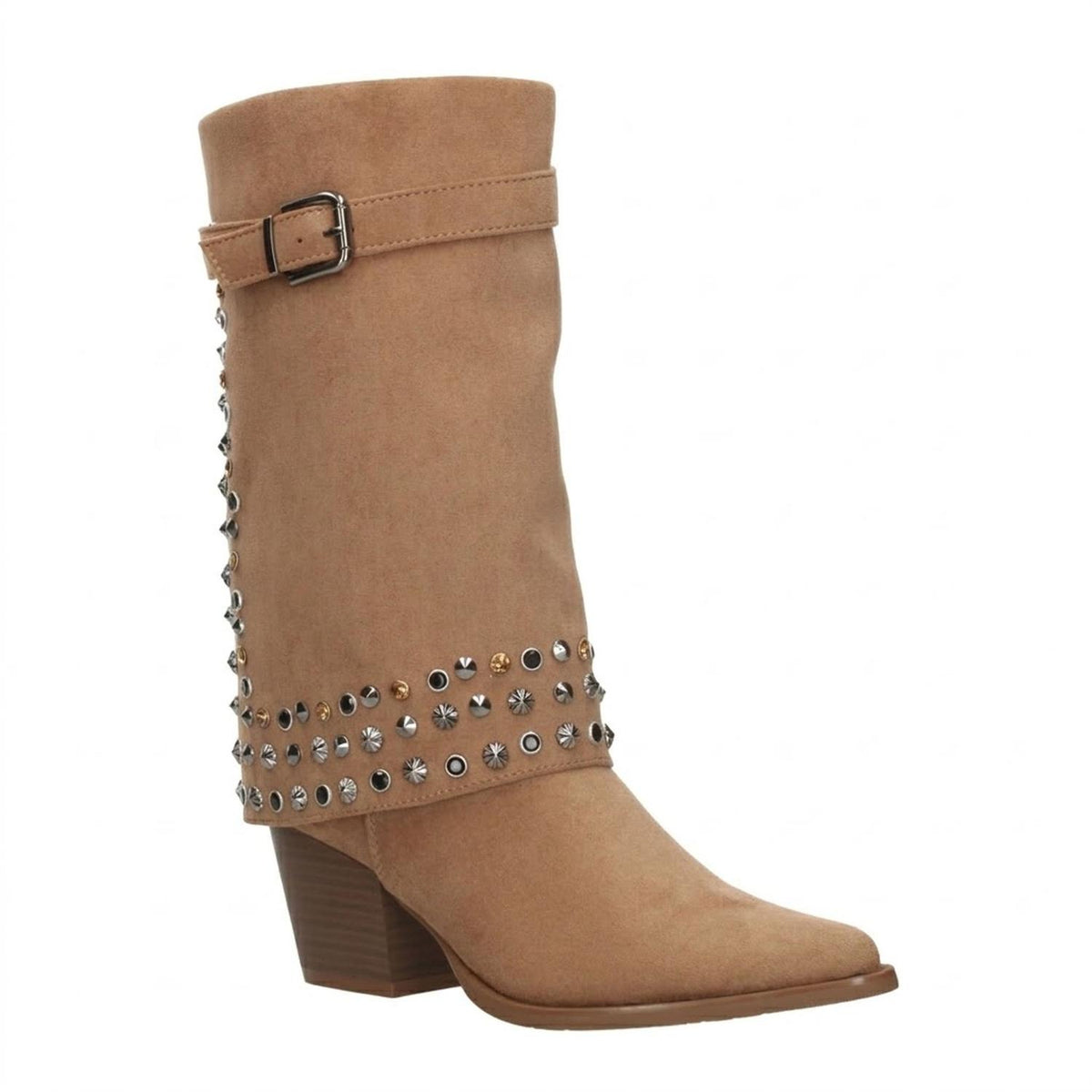 Bota Perugia Dama Beige Casual Pedreria Vaquera Mujer, foto 2 de 10