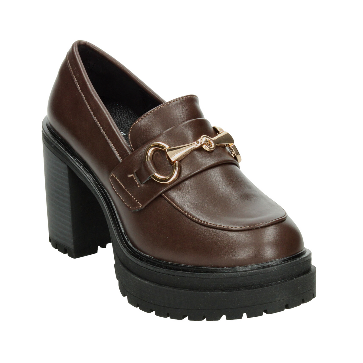 Zapato Ozono Dama Café Tacón Para Mujer, foto 4 de 10
