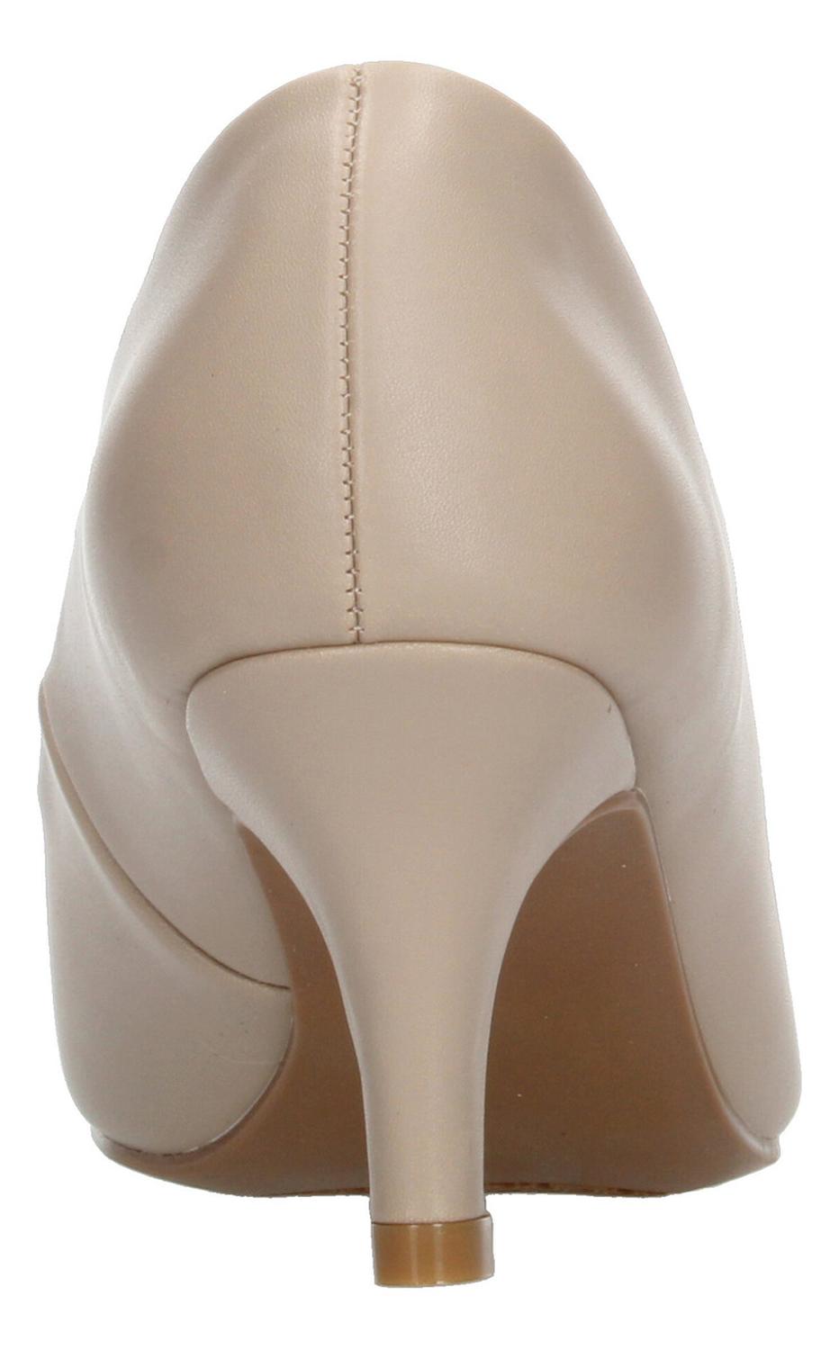 Zapatillas Stilletos Mujer Paulina Beige Tacón 6.5 Cm Casual, foto 7 de 10