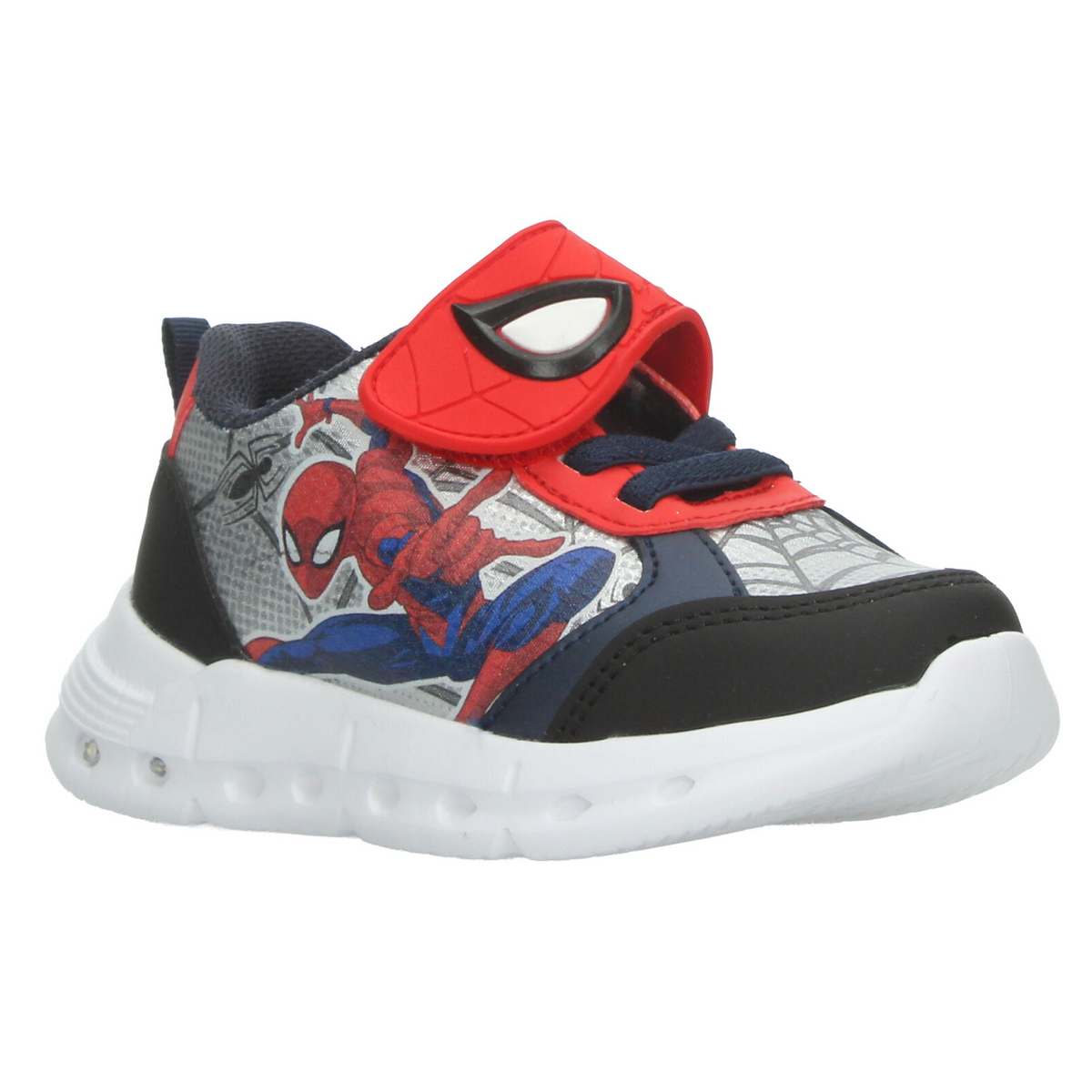 Tenis Marvel Spiderman Niño Negro Casual Led Infantil T18-22, foto 2 de 10