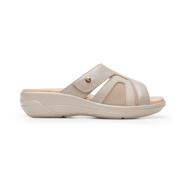 Sandalias Flexi Dama Beige Casual Para Mujer