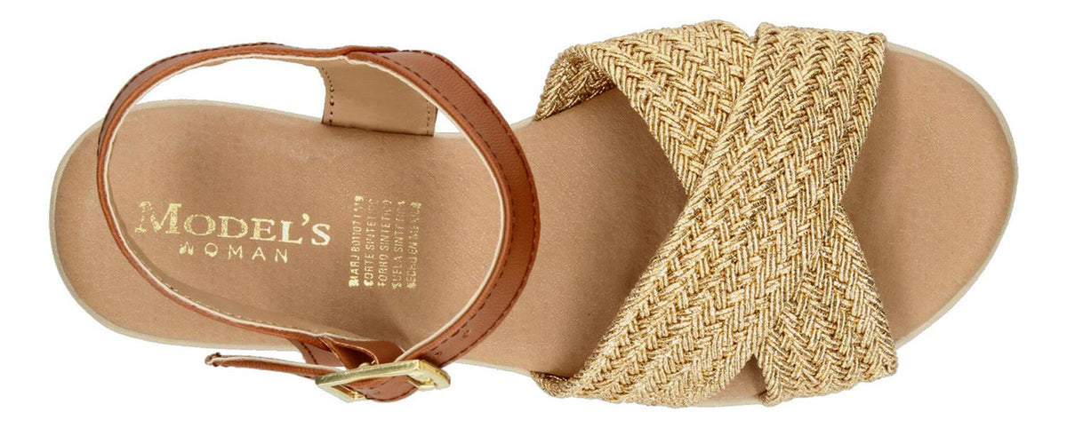 Sandalias Model´s Dorado Para Mujer [mds9], foto 8 de 10