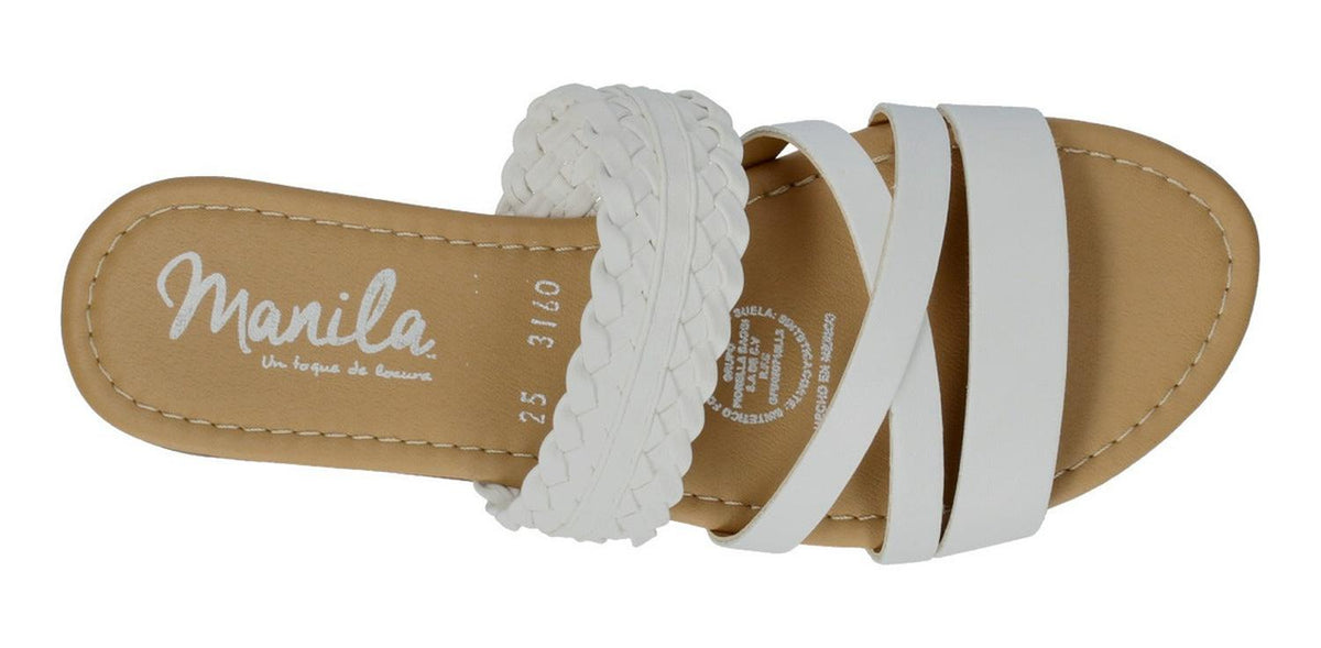 Sandalias Manila Para Mujer 3160 Blanco [mla278], foto 5 de 6