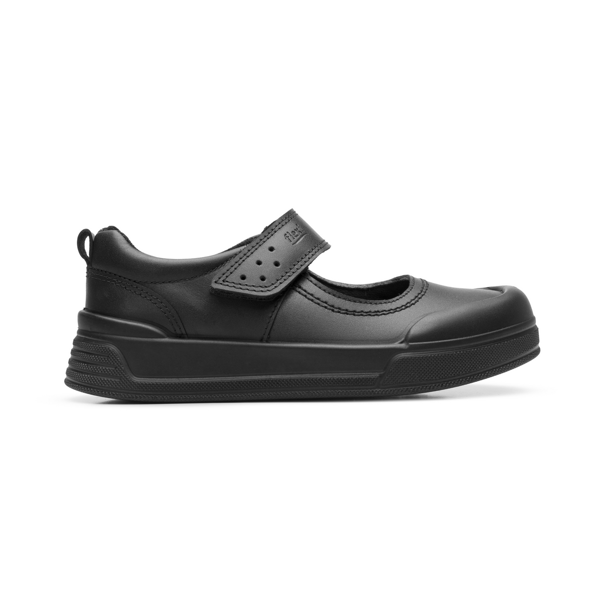 Zapato Flexi Niña Negro Escolar Cinta Adhesiva Cómodo Infantil T17-22, foto 1 de 10