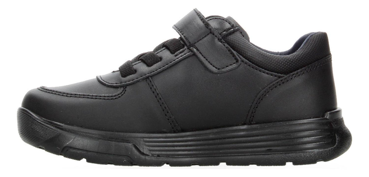 Zapato Escolar Yuyin Negro Velcro Y Cintas Para Niño T15-22, foto 5 de 10