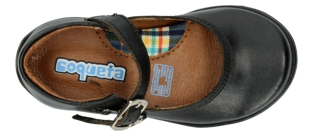 Zapato Escolar Coqueta Para Niña 54402-a Negro [cta775], foto 9 de 10