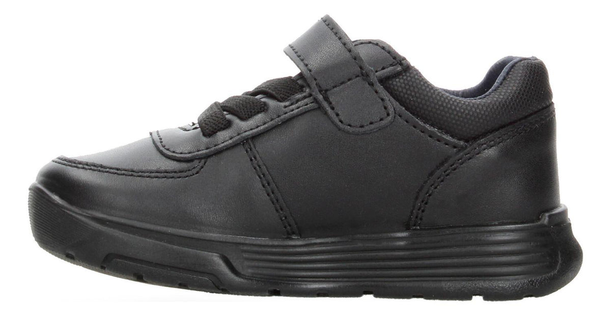 Zapato Escolar Yuyin Negro Velcro Y Cintas Para Niño T15-18, foto 5 de 10