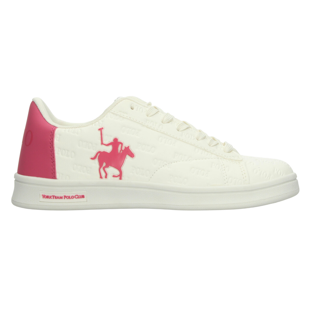 Tenis Polo Dama Off White Rosa Casual Para Mujer, foto 10 de 10