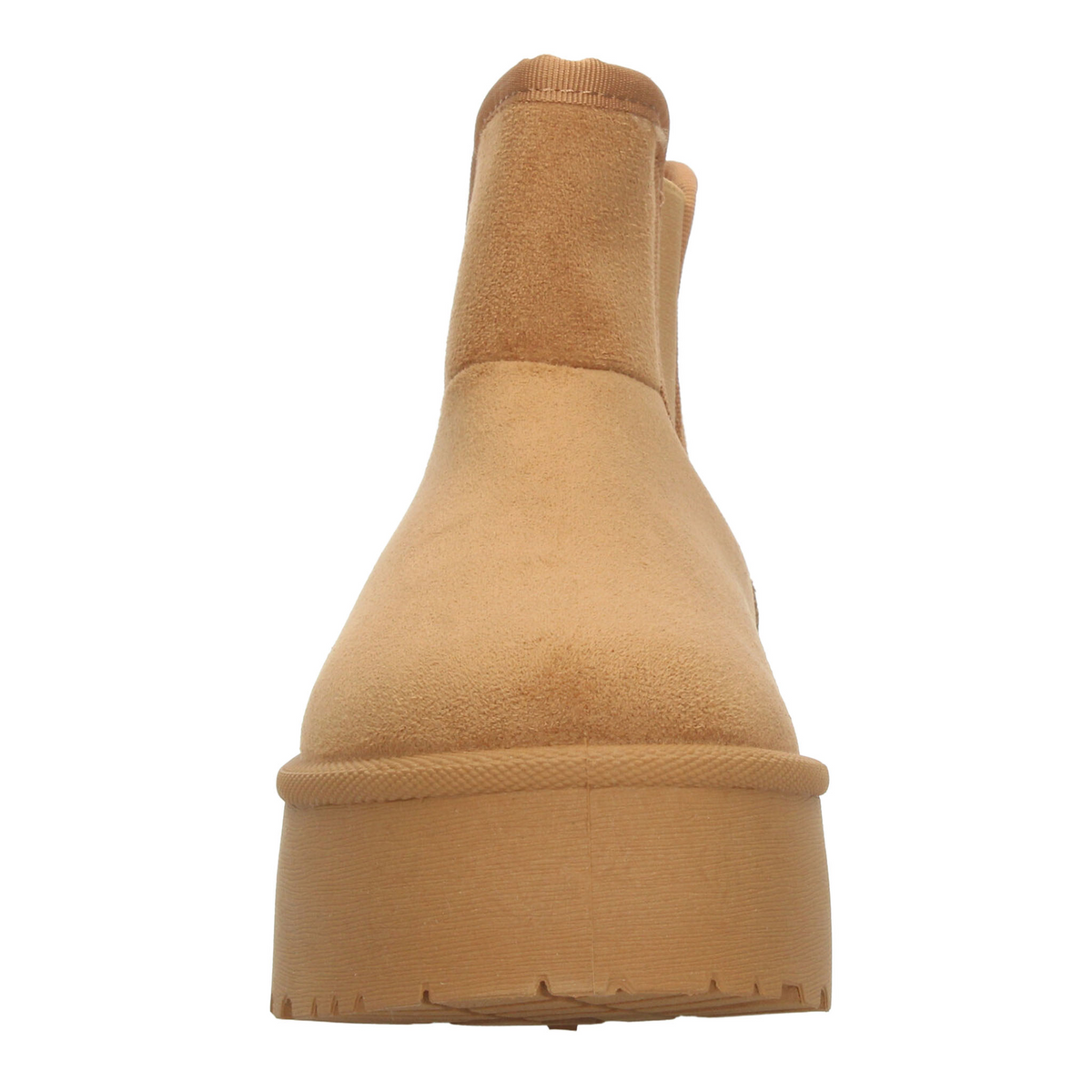 Botín Berlin Dama Camel Casual Plataforma Peluche Mujer, foto 6 de 10
