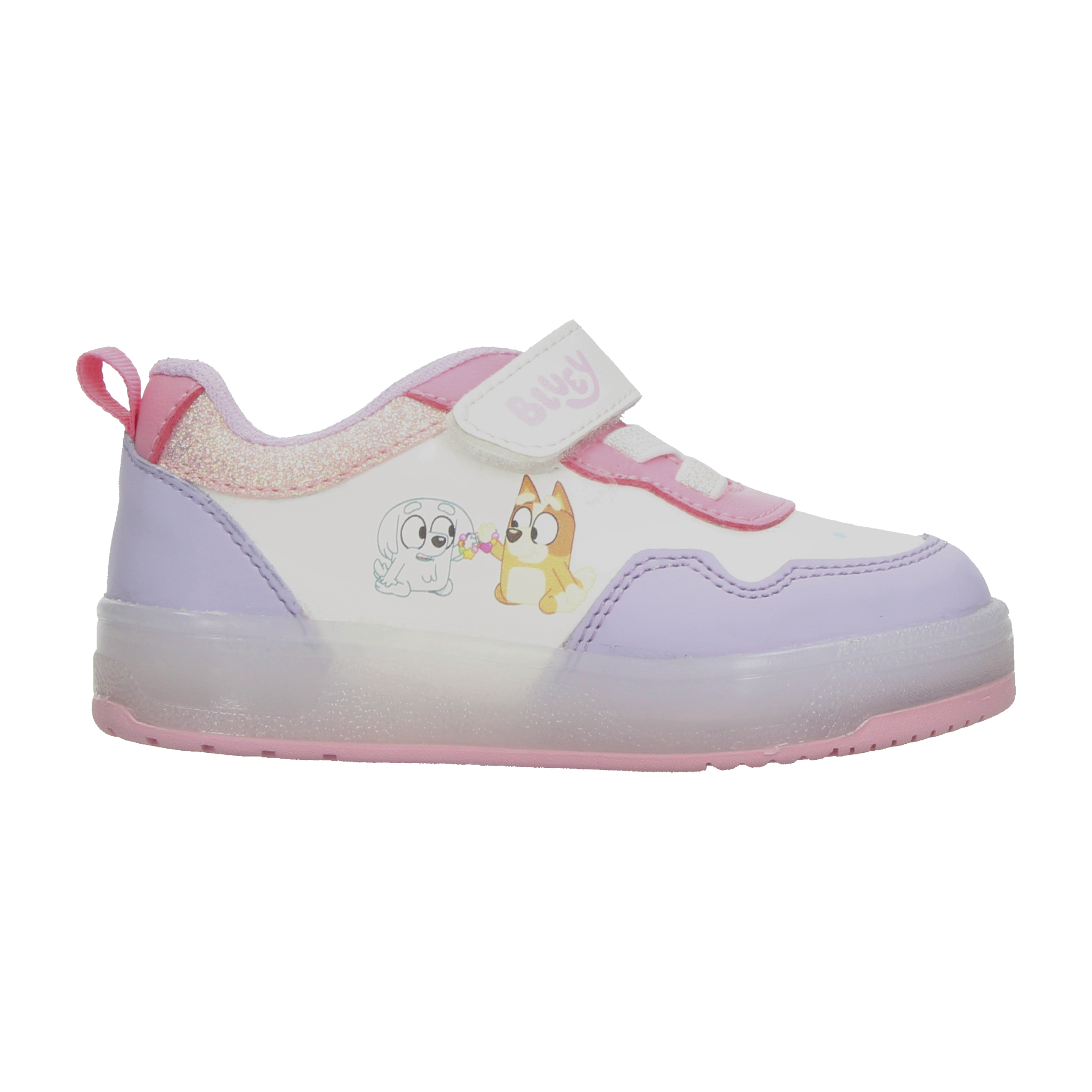 Tenis Bluey Niña Blanco Casual Luz Led Infantil T12-15