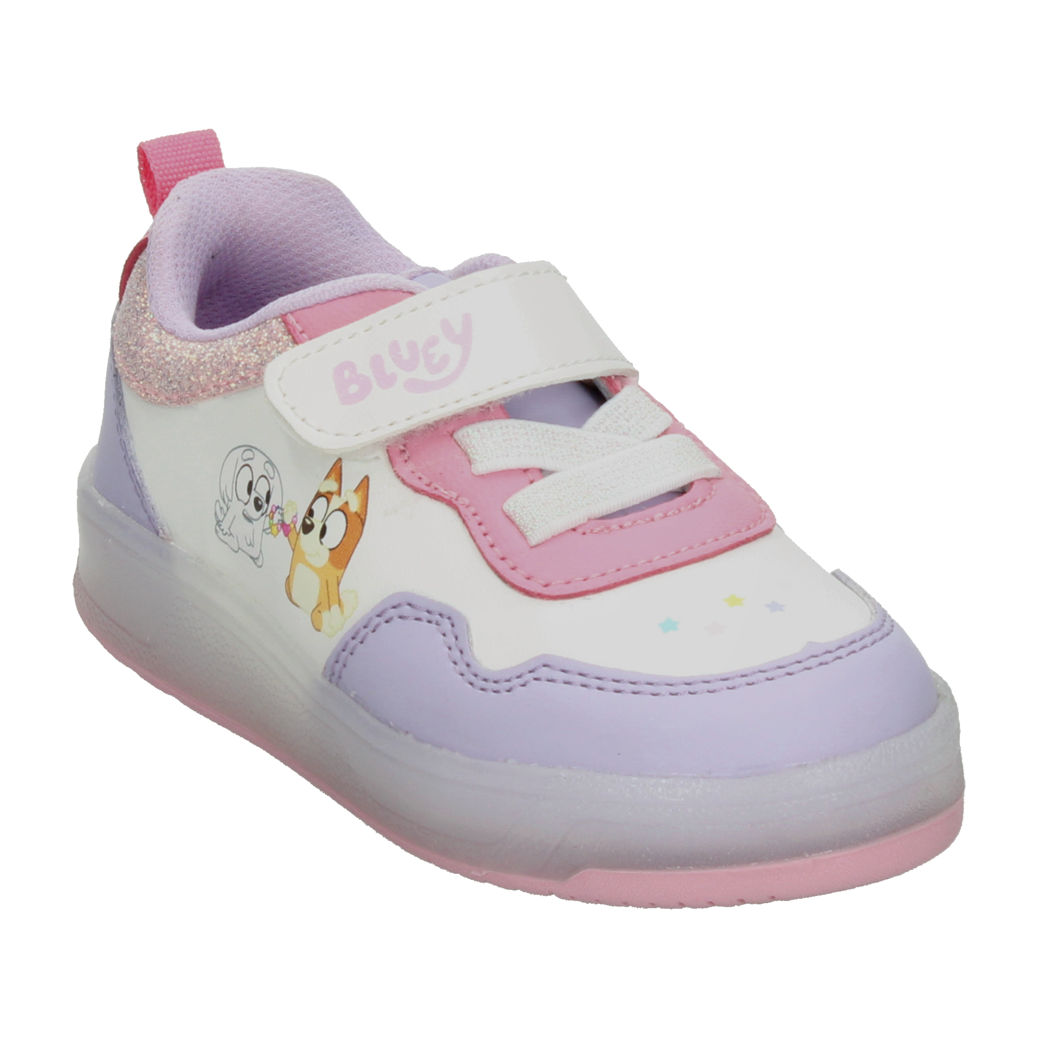 Tenis Bluey Niña Blanco Casual Luz Led Infantil T12-15