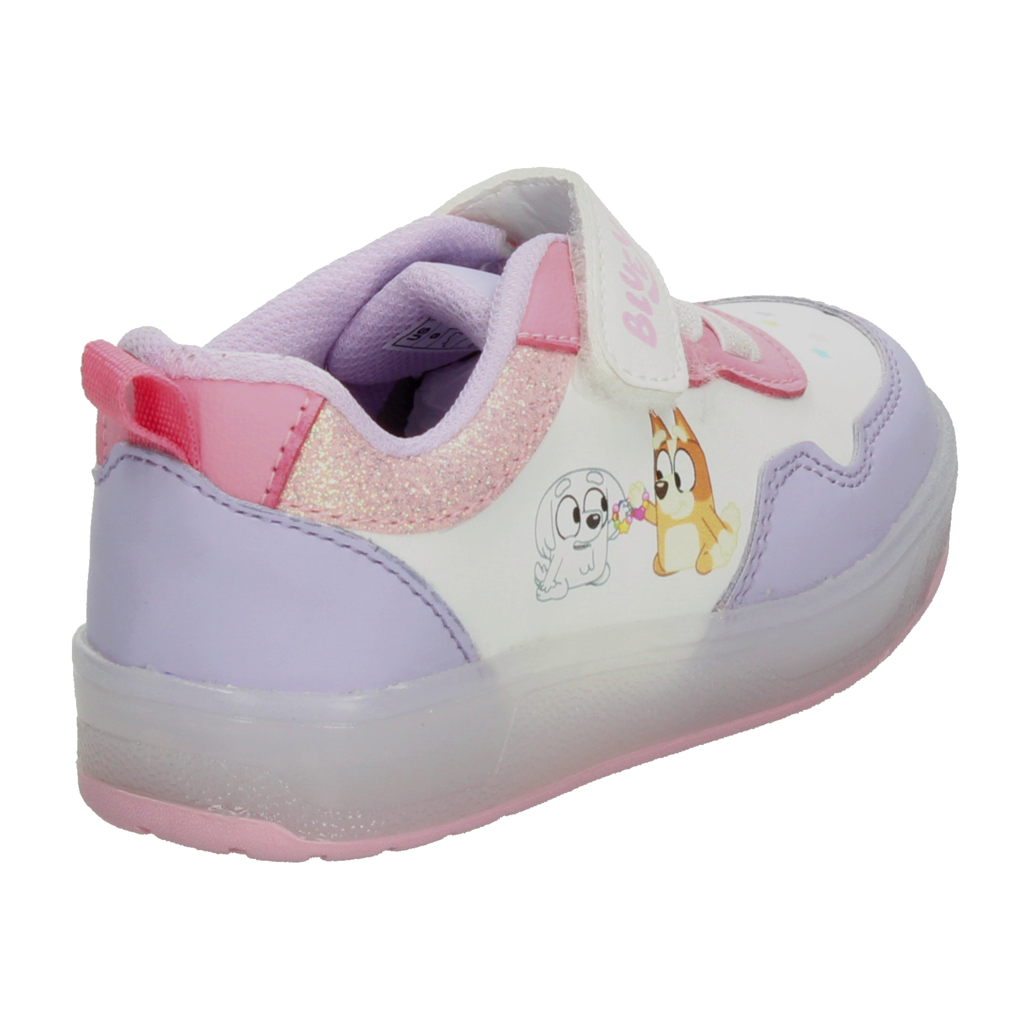 Tenis Bluey Niña Blanco Casual Luz Led Infantil T15-18