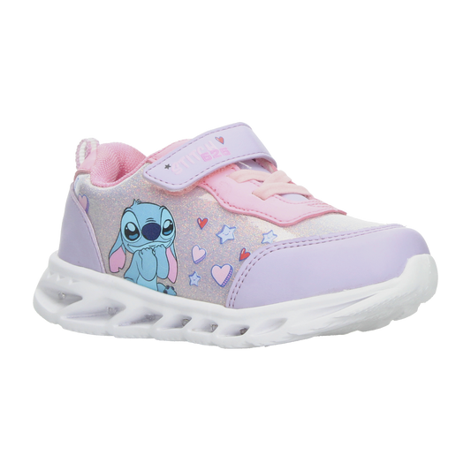 Tenis Disney Niña Lila Casual Luz Led Infantil T15-18