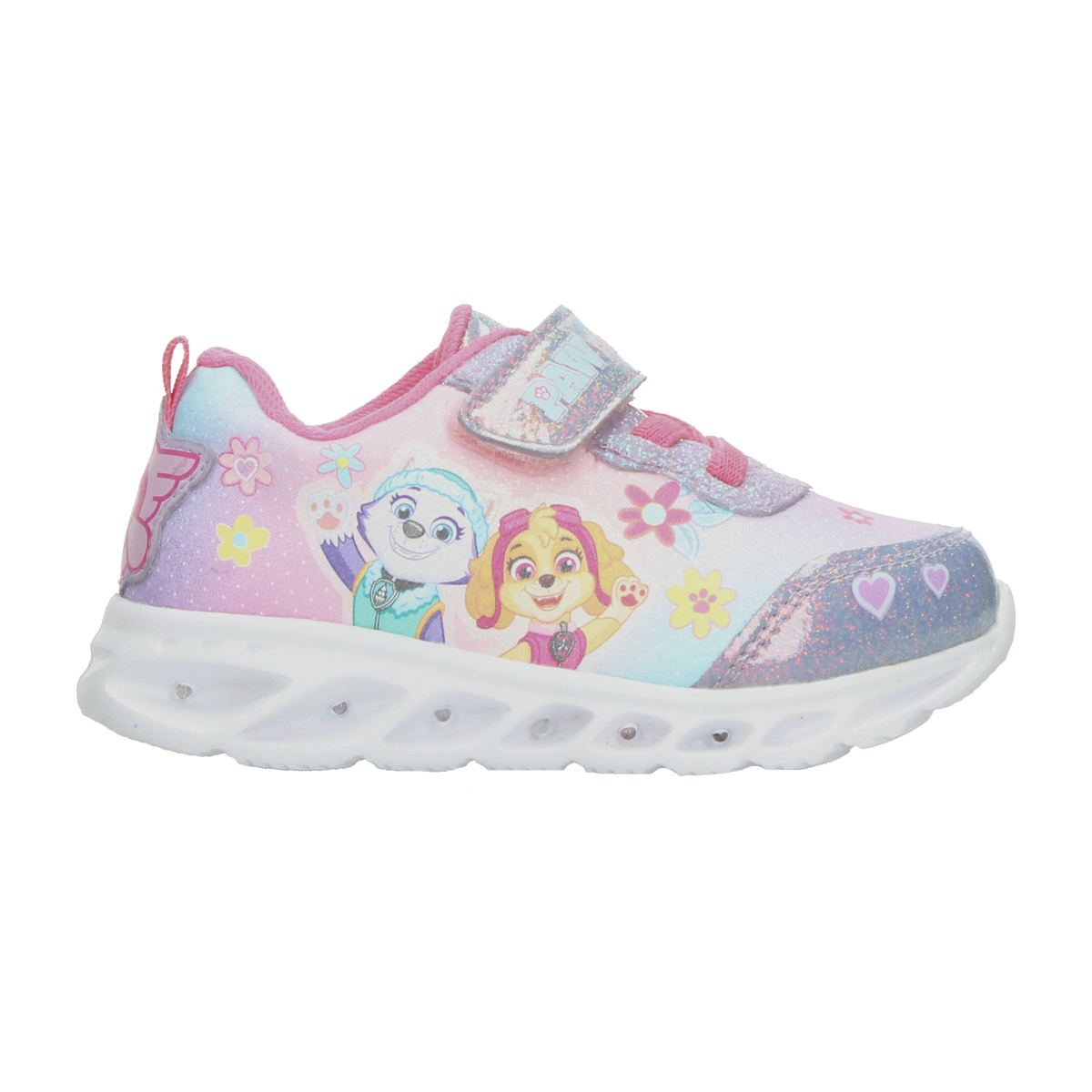 Tenis Nickelodeon Paw Patrol Niña Lila Casual Luz Led Infantil T18-22