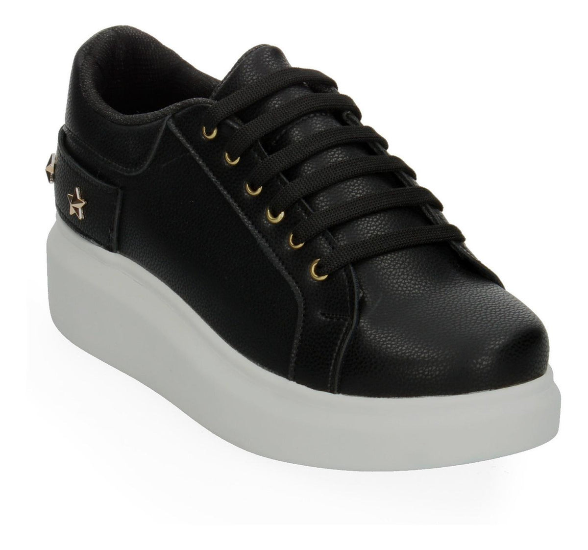Tenis Plataforma Con Estoperoles Negro Para Mujer [cos15], foto 5 de 9