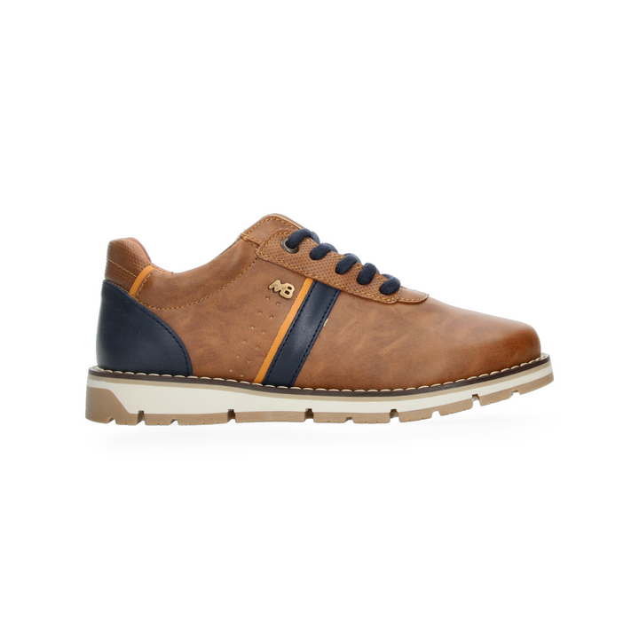 Zapato Mini Burbujas Juvenil Café Casual Cintas Niño T22-26