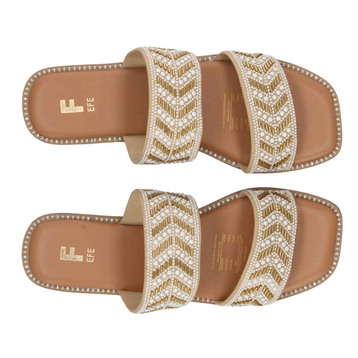 Sandalias Efe Dama Dorado Casual Para Mujer, foto 10 de 10