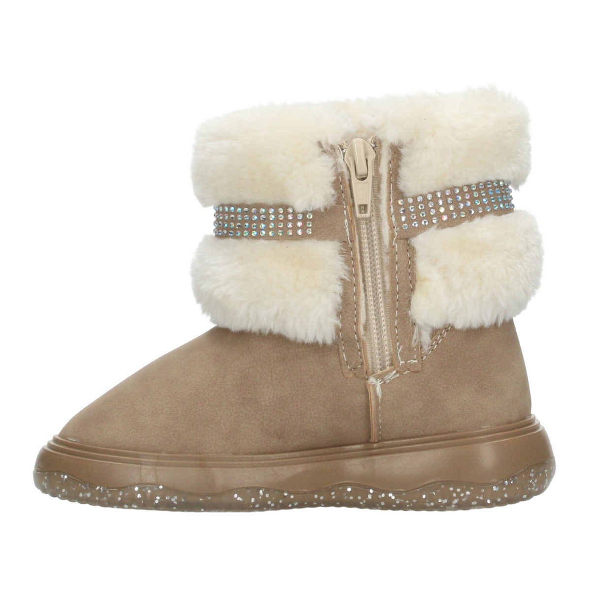Bota Paressi Niña Café Casual Peluche Infantil T18-22, foto 5 de 10