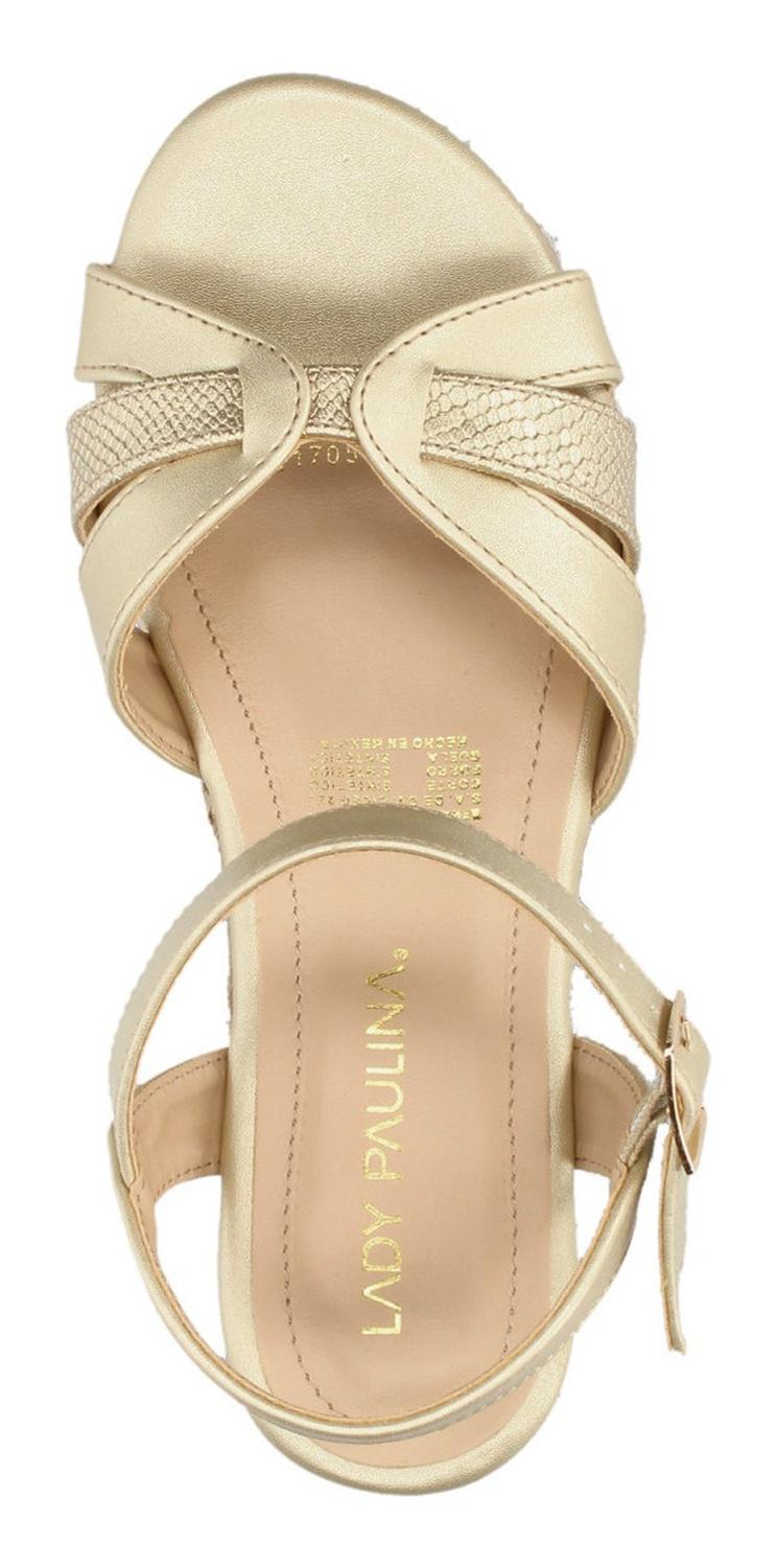 Sandalias Paulina Para Mujer 21705 Dorado [pau789], foto 8 de 10