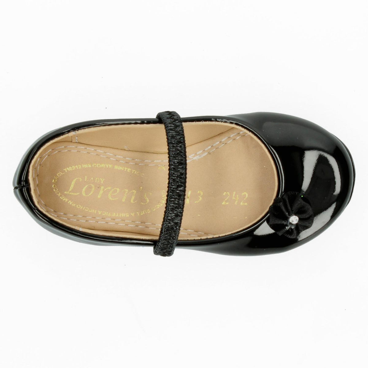 Flats Lady Loren's Negro Para Niña [ldl43], foto 9 de 10