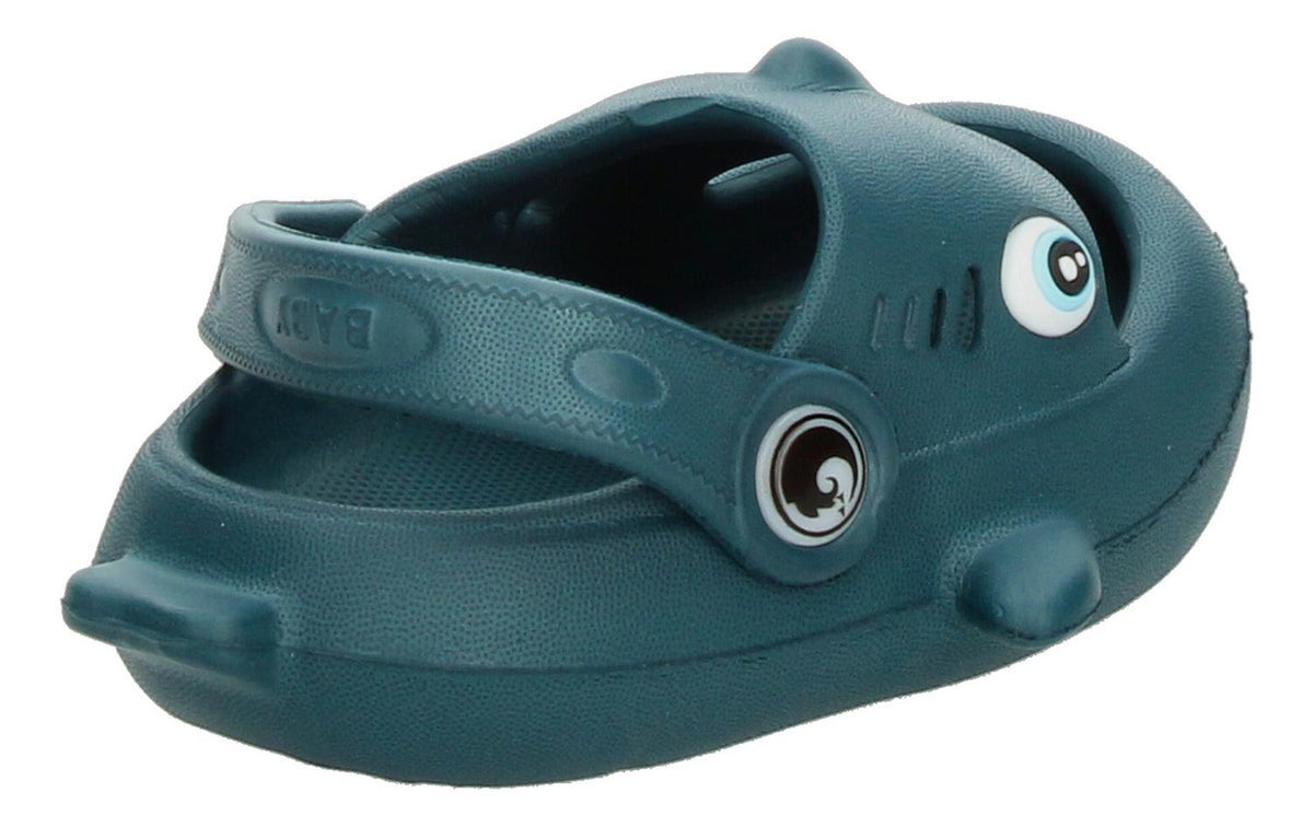 Sandalias Diseño De Tiburón Azul Petroleo Para Niño [hul42], foto 6 de 10