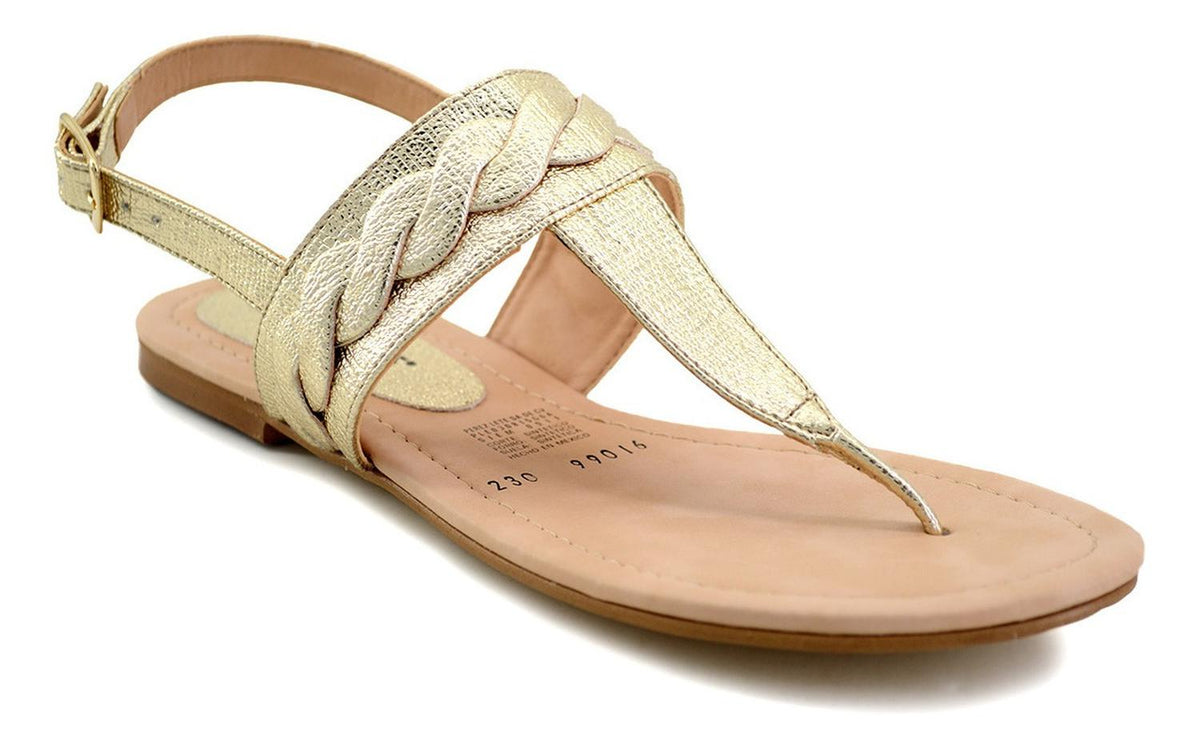 Sandalias Perez Lete Para Mujer 99016 Dorado [plt144], foto 3 de 6