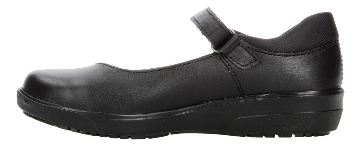 Zapato Yuyin Escolar Negro Con Velcro Para Niña T18-22, foto 5 de 10