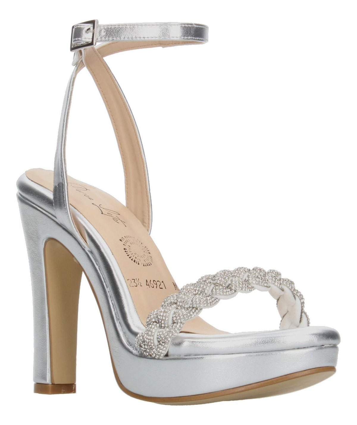 Sandalias De Fiesta Perez Lete Plateado Para Mujer [plt372], foto 2 de 10