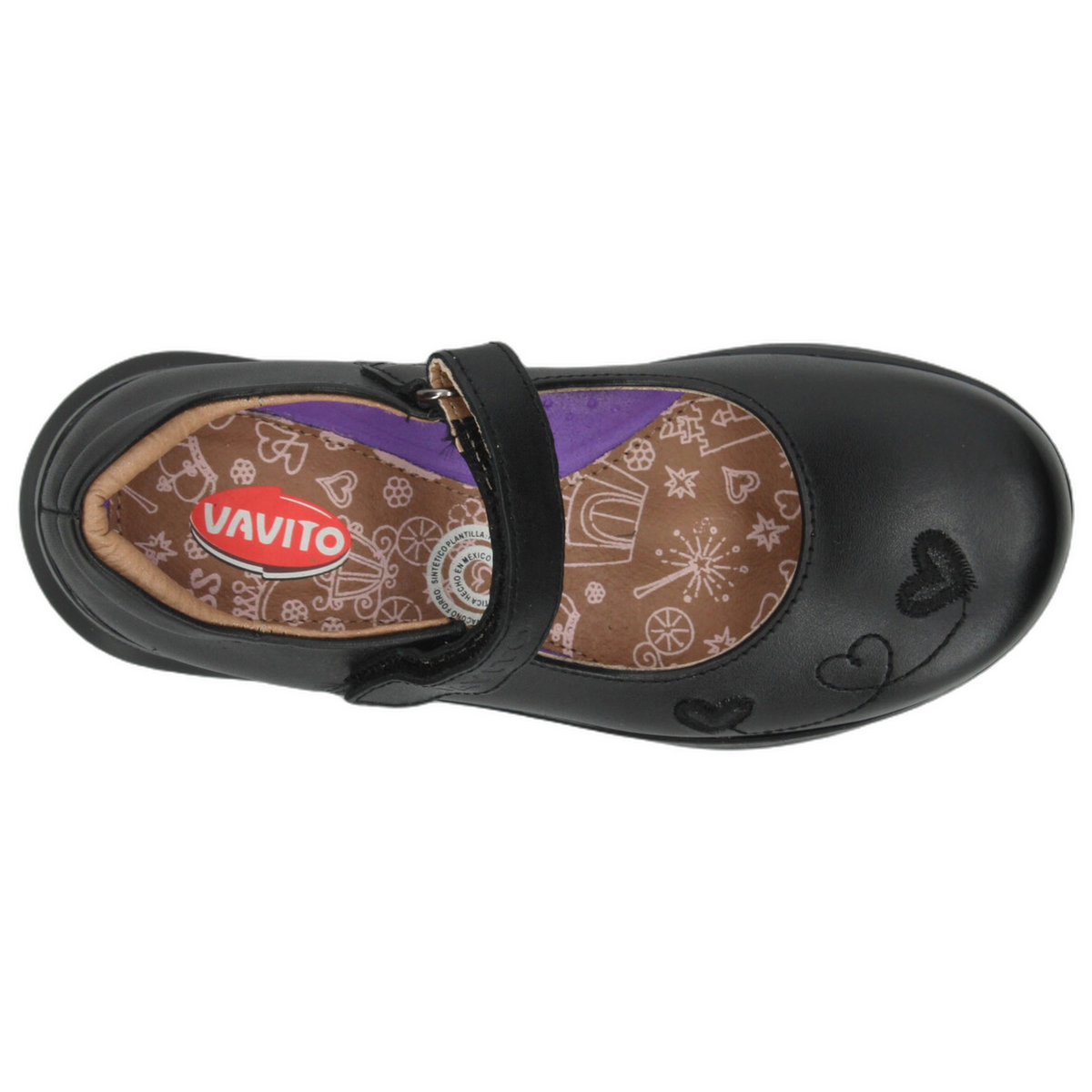 Zapato Escolar Vavito Niña Negro Escolar Infantil T18-22, foto 8 de 10