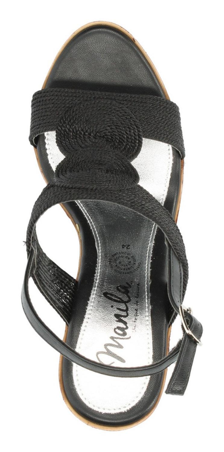 Sandalias Manila Para Mujer B1013 Negro [mla294], foto 8 de 10