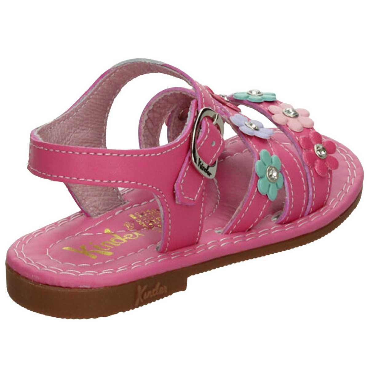 Sandalias Kinder Niña Rosa Casual Infantil T17-22, foto 3 de 10