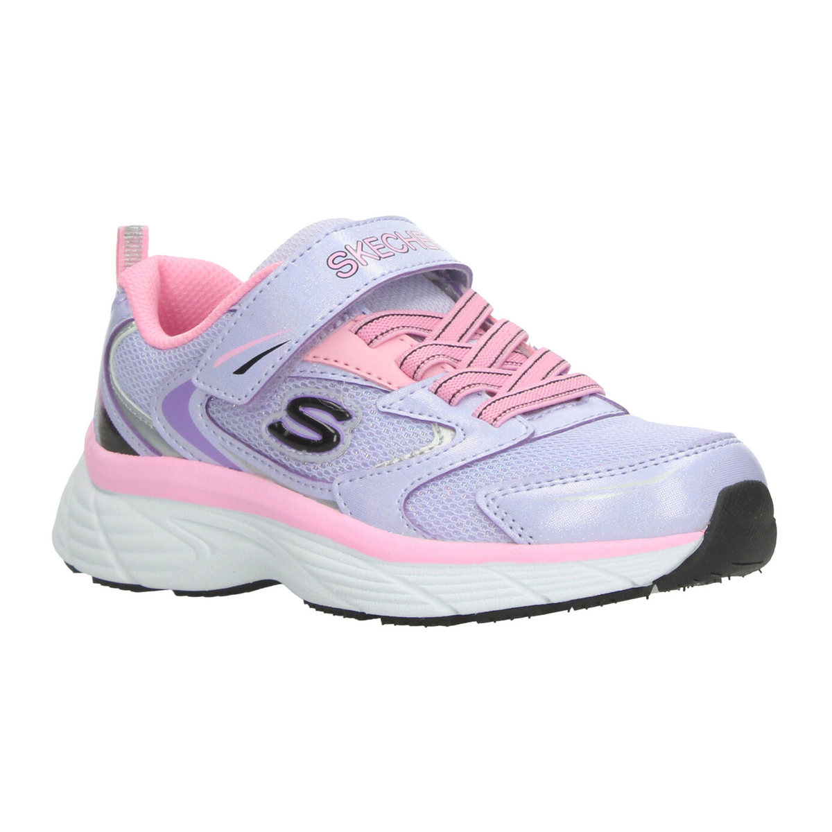 Tenis Skechers Niña Lavanda Deportivo Cinta Adhesiva Infantil T17-22, foto 2 de 10