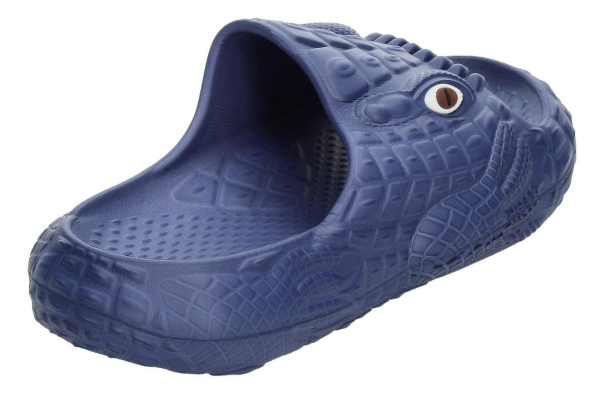 Sandalias De Cocodrilo Azul Marino Para Niño [hul19], foto 6 de 10