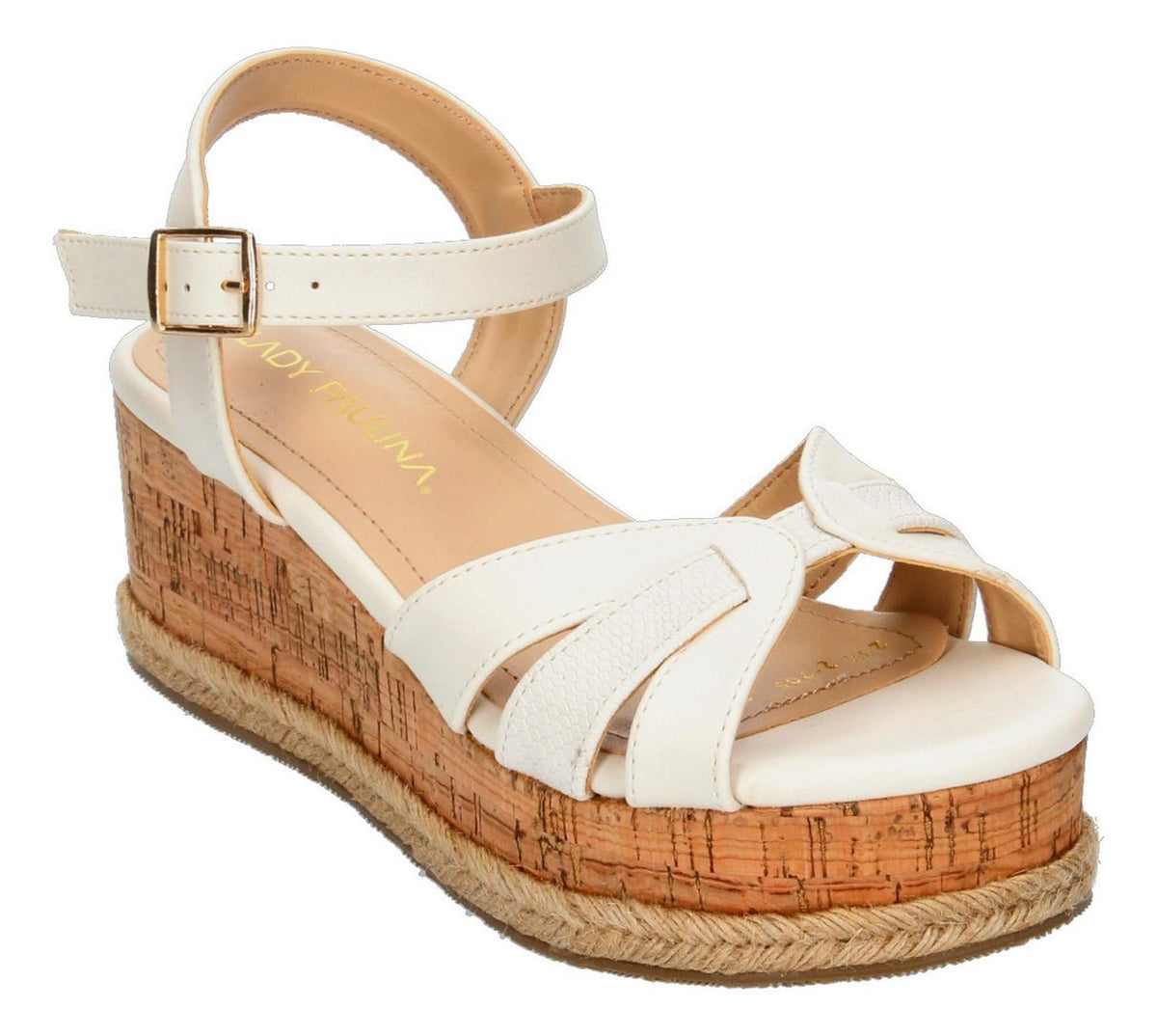 Sandalias Paulina Para Mujer 21705 Blanco [pau790], foto 4 de 10