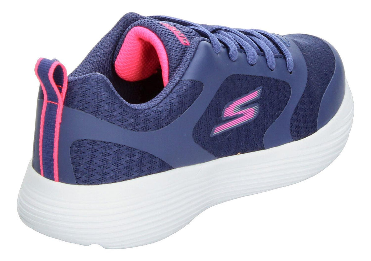 Tenis Skechers Deportivo Color Azul Marino Cintas Para Niña, foto 3 de 10