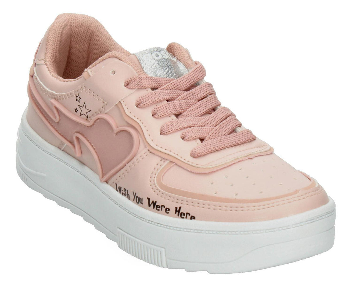 Tenis Gosh Rosa Diseño De Corazon Para Mujer, foto 2 de 10