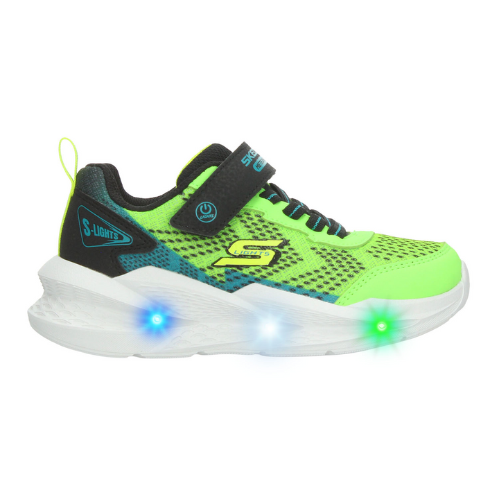 Tenis Skechers Meteor-Lights 2.0 Niño Verde Casual Led Infantil T17-22