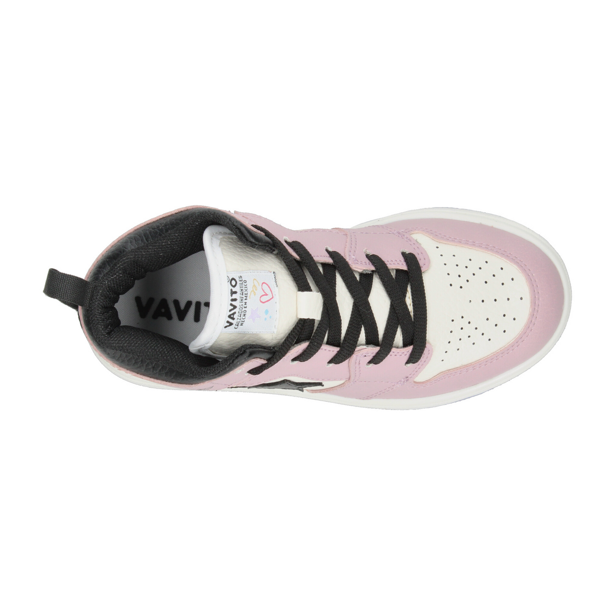 Tenis Vavito Niña Blanco Rosa Casual Dama Jr. T22-27, foto 8 de 10