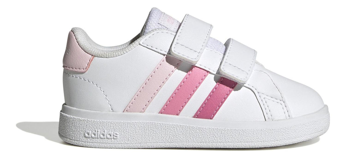 Tenis adidas Grand Court 2.0 Blanco Con Rosa Para Niña, foto 1 de 7