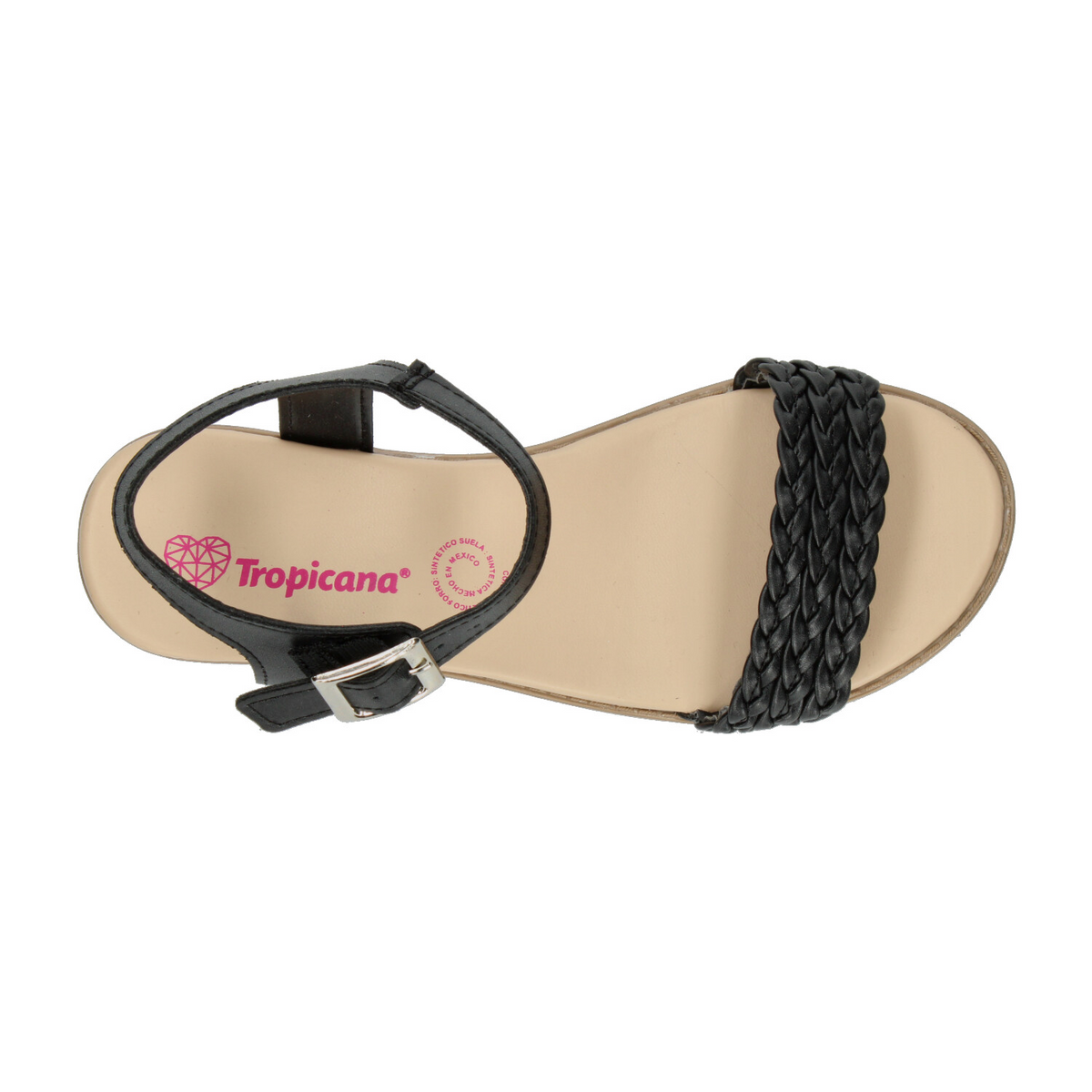 Sandalias Niña Tropicana Negro Casual Infantil T22-26, foto 8 de 10