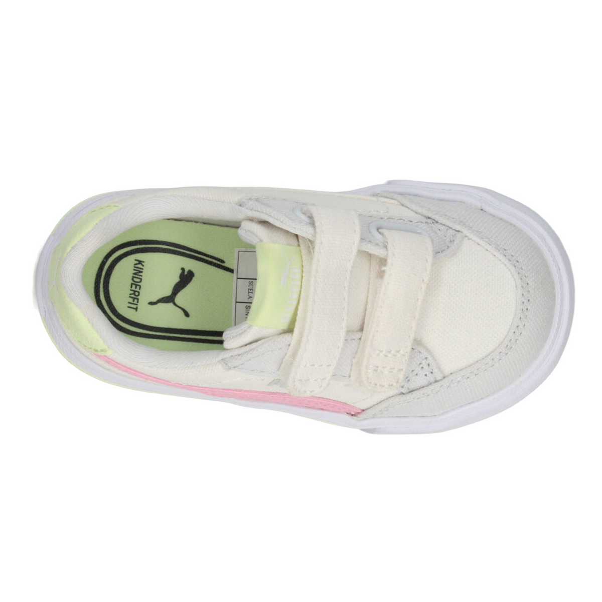 Tenis Puma Court Classic Niña Off White Casual Infantil T11-16, foto 8 de 10