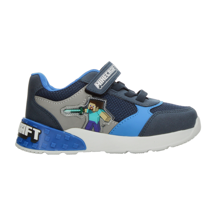 Tenis Minecraft Niño Azul Marino Deportivo Juvenil T22-26