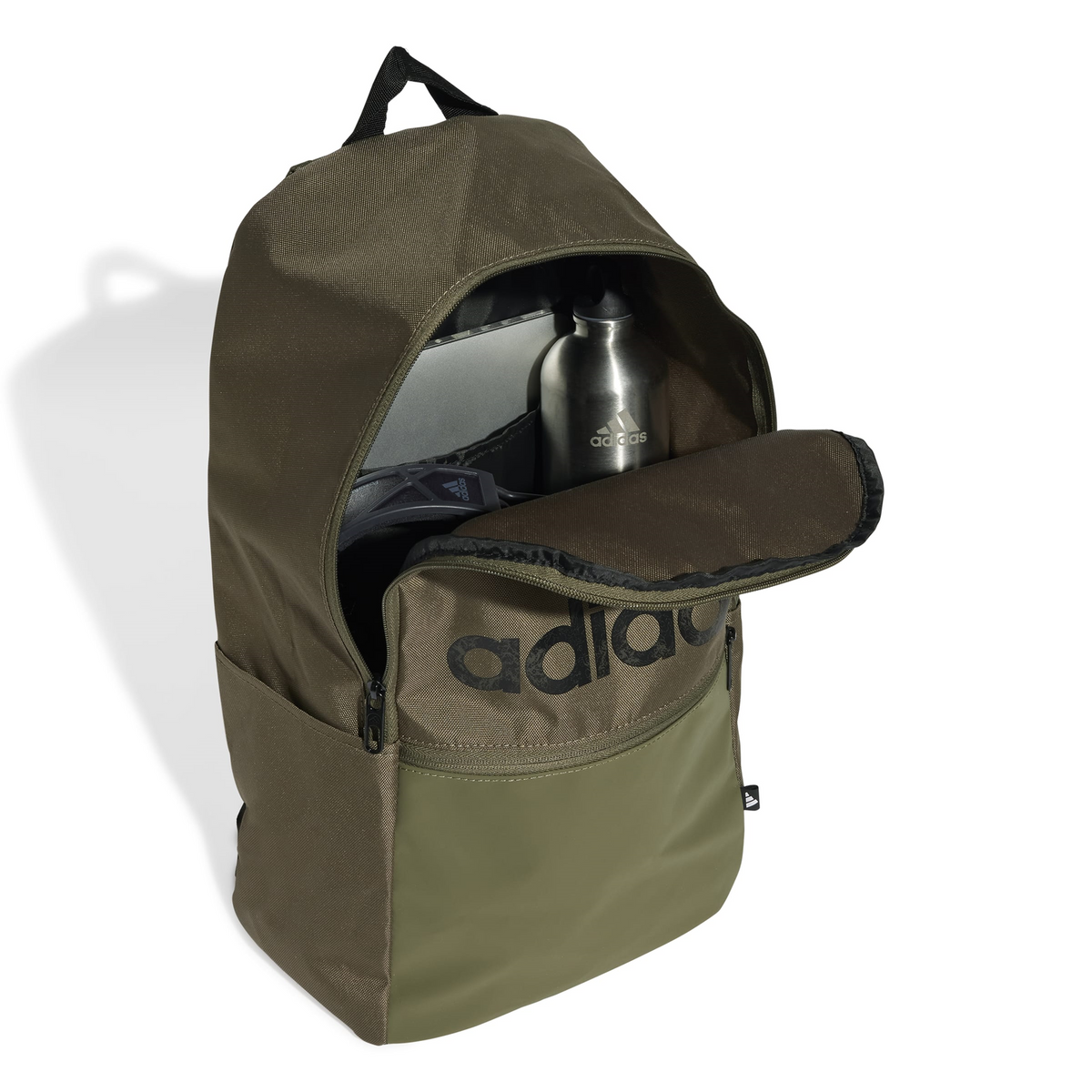 Mochila Adidas Classic Hombre Verde Escolar Portalaptop Caballero 22L, foto 4 de 10