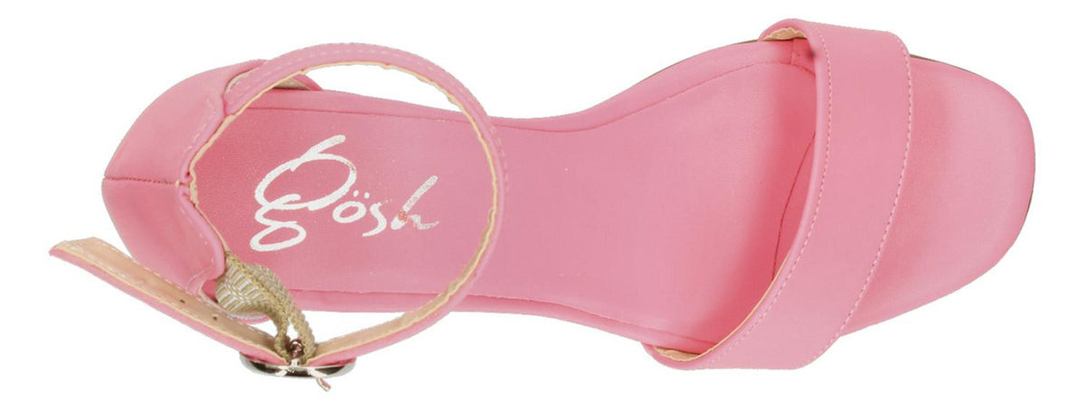 Sandalias Gosh Rosa Con Tacon Ajuste Hebilla Para Mujer, foto 8 de 8